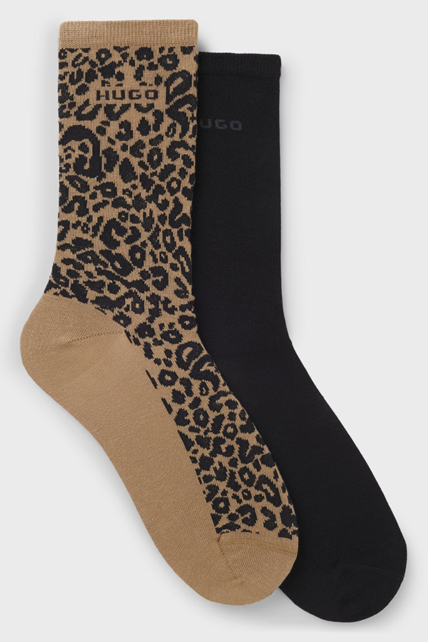 ΚΑΛΤΣΕΣ 2 ΤΕΜ HUGO - 960 ΛΕΥΚΟ ΜΟΤΙΒΟ